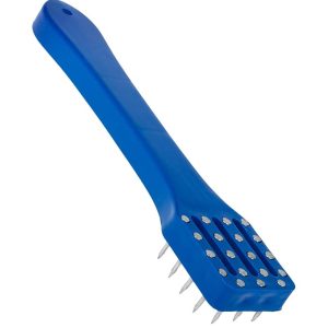 Fish Scale Knife Remover Brush with Plastic Handle